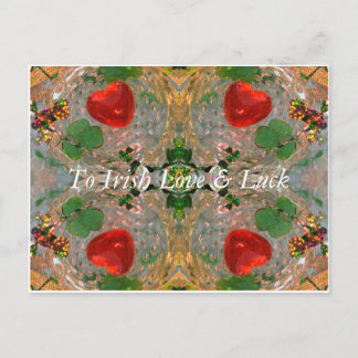 Irish Luck & Love Postcard