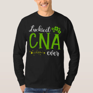 Irish Luckiest Cna Nurse Ever Stethoscope St Patri T-Shirt