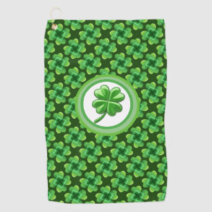 Irish Lucky Clover Golf Towel