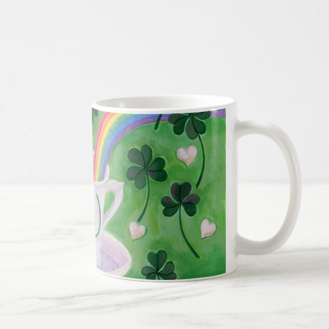 Irish Lucky Coffee Cup painting (Right)