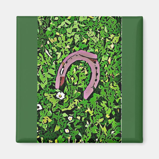 Irish Lucky Horseshoe Magnet (Front)