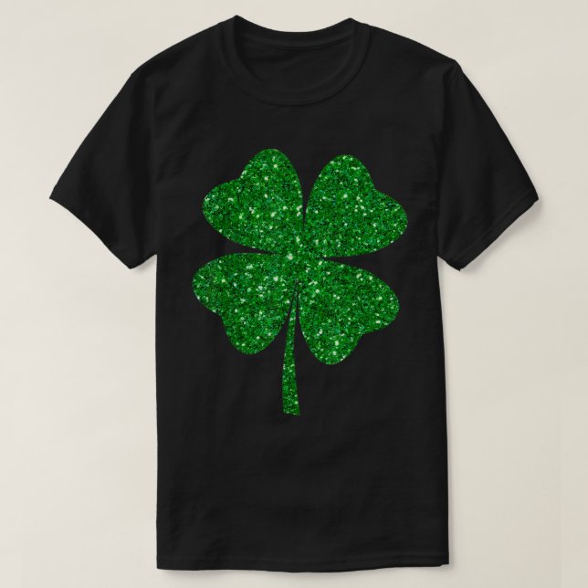 Irish Lucky Shamrock Green Clover St Patrick's Day T-Shirt (Design Front)