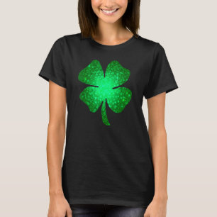 Irish Lucky Shamrock Green Four Leaf C St Patrick' T-Shirt