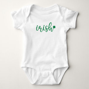 Irish Lucky Shamrock St. Patrick's Day Baby Bodysuit