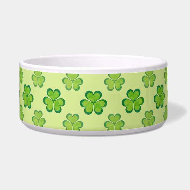 Irish Lucky Shamrocks Clovers Seamless Pattern (Front)