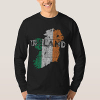 Irish Map and Flag Souvenir - Distressed Ireland