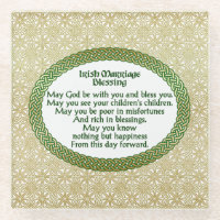 Irish Marriage Blessing, Gold & Green Wedding
