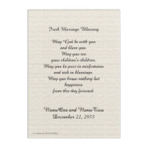 Irish Marriage Blessing Personalised Name Romantic
