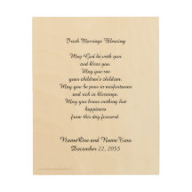 Irish Marriage Blessing Personalised Wood Wall Art