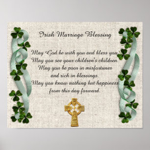 Irish Marriage blessing Poster