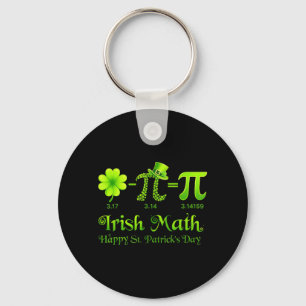 Irish Math Shamrock Happy St Patricks Day Math Key Ring