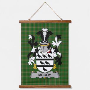 Irish McCoy Coat of Arms Family Crest Hanging Tapestry