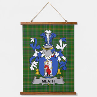 Irish Meath Coat of Arms Family Crest Hanging Tapestry