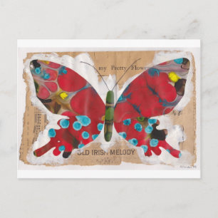 Irish Melody Butterfly Postcard