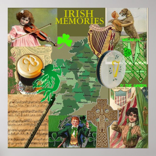 IRISH MEMORIES POSTER from 8.99 (Front)
