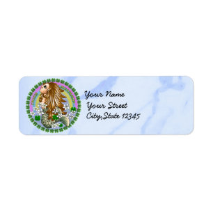 Irish Mermaid Return Address Label