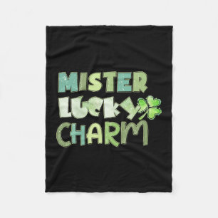 Irish Mister Lucky Charm Fleece Blanket