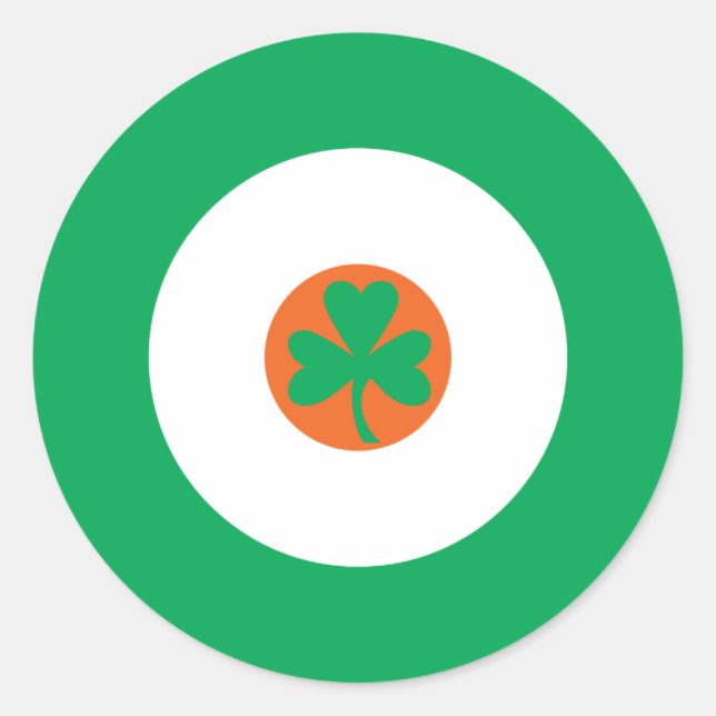 Irish Mod Round Sticker 3 (Front)