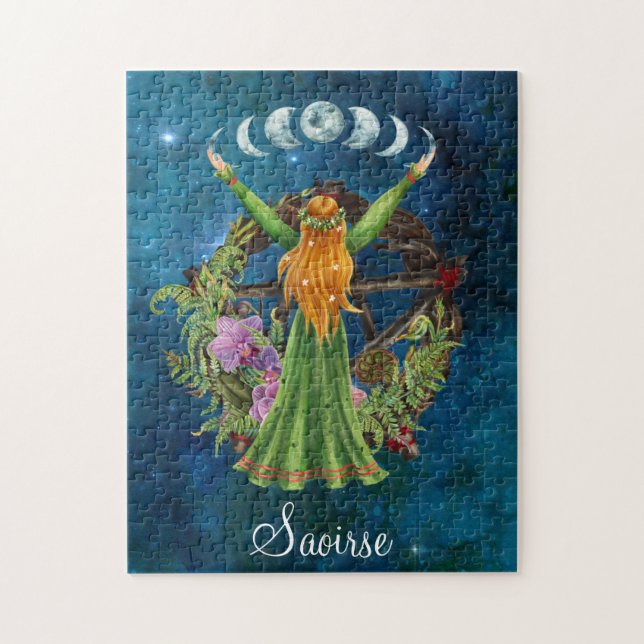 Irish Moon Goddess Jigsaw Puzzle (Vertical)