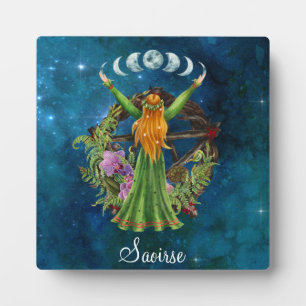 Irish Moon Goddess Plaque
