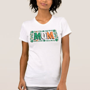 Irish Mum Floral Typography Shirt