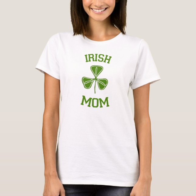 Irish Mum Green Womens T-Shirt (Front)