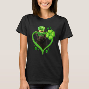 Irish Newfoundland Dog Love Shamrock St Patrick S  T-Shirt