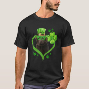 Irish Newfoundland Dog Love Shamrock St.Patrick's T-Shirt