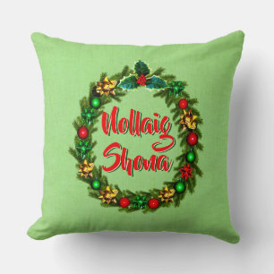 Irish Nollaig Shona Merry Christmas Cushion