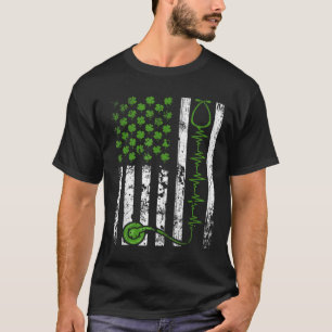 Irish Nurse St Patrick's Day Nurse Irish American T-Shirt