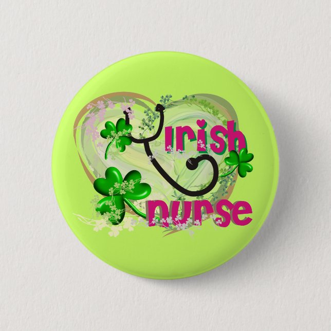 Irish Nurse T-Shirts and Gifts 6 Cm Round Badge (Front)