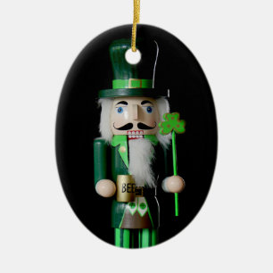 Irish Nutcracker Ceramic Ornament