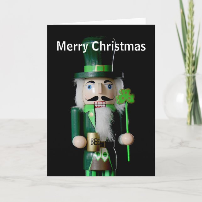 Irish Nutcracker Holiday Card (Front)