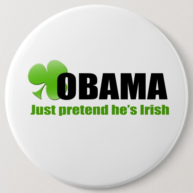 Irish Obama Button (Front)
