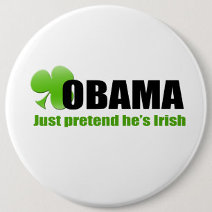 Irish Obama Button