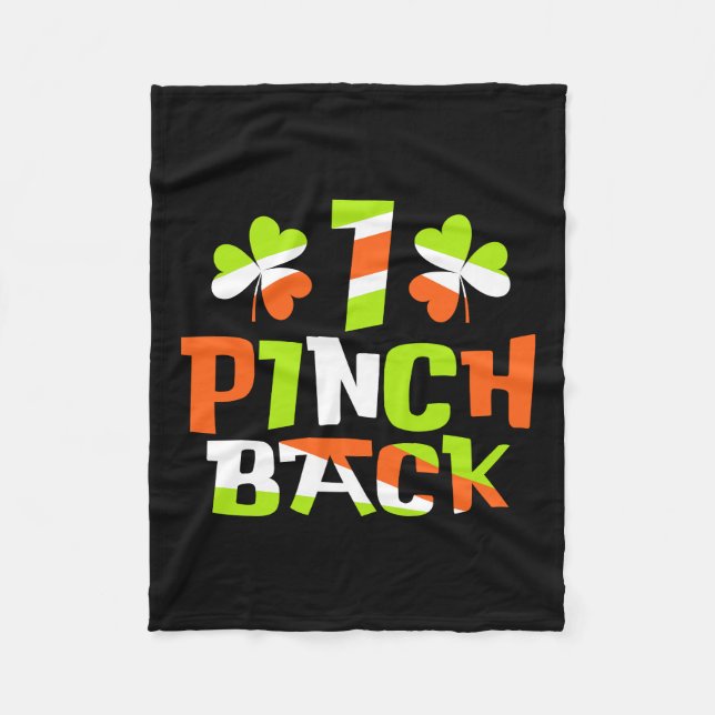 Irish One Pinch Back Fleece Blanket (Front)