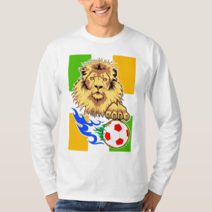 Irish or Côte d'Ivoire Soccer Lion T-Shirt