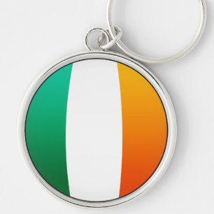 Irish Oval Flag Key Ring