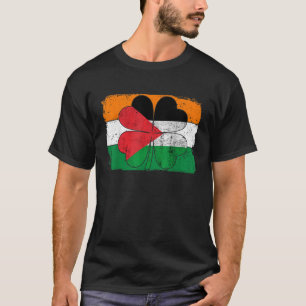 Irish Palestine Flag Ireland Shamrock St Patricks  T-Shirt