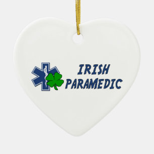 Irish Paramedic Ceramic Tree Decoration