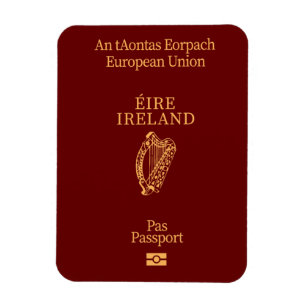 Irish passport magnet
