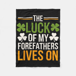 Irish Patty's Green St Paddy Funny Saint Patricks Fleece Blanket