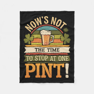 Irish Patty's Green St Paddy Funny Saint Patricks Fleece Blanket