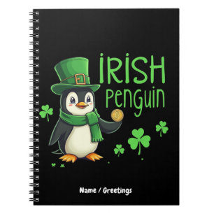 Irish Penguin A Lucky Blend of Fun, Humour, Charm Notebook