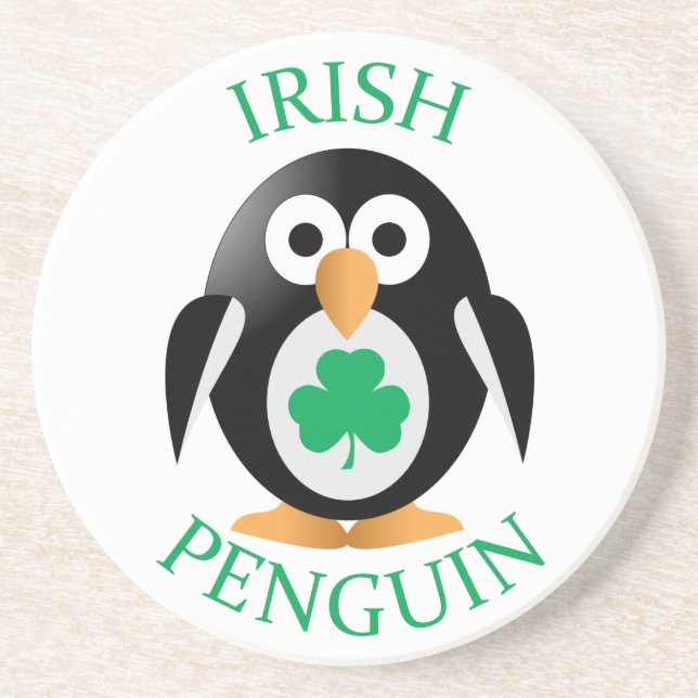 Irish penguin coaster (Front)