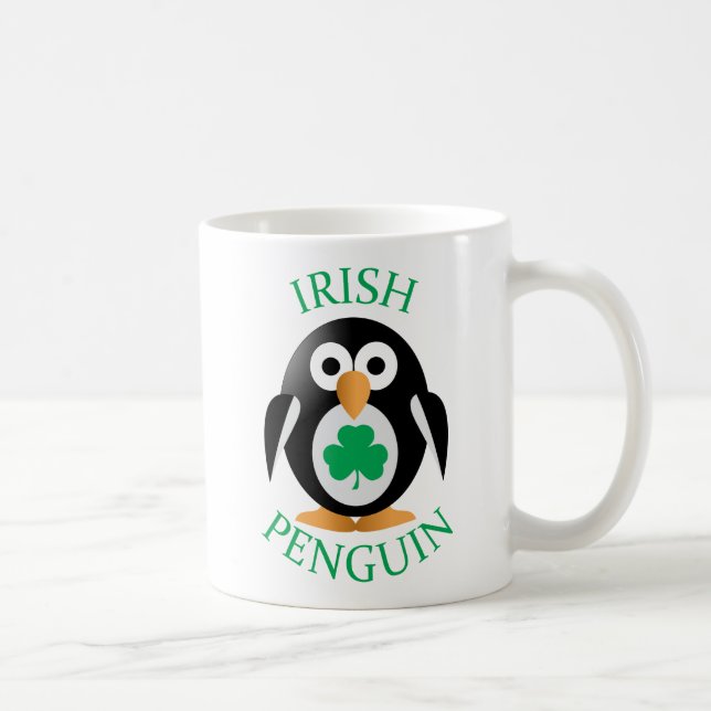 Irish penguin coffee mug (Right)