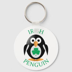 Irish penguin key ring