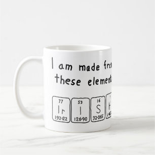 Irish periodic table patriotic mug