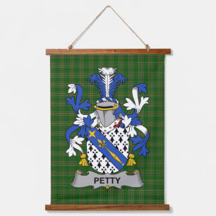 Irish Petty Coat of Arms Family Crest Hanging Tapestry
