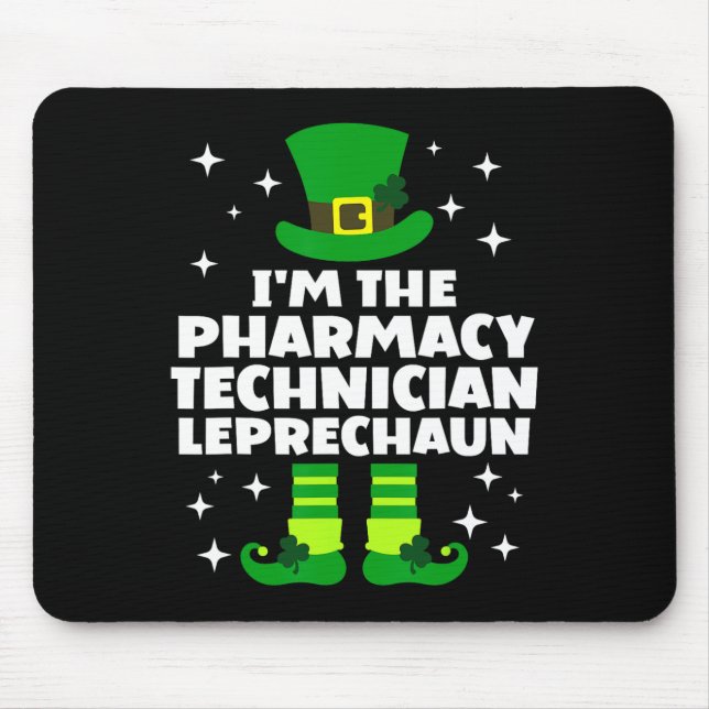 Irish Pharmacy Technician Leprechaun St Patricks D Mouse Pad (Front)